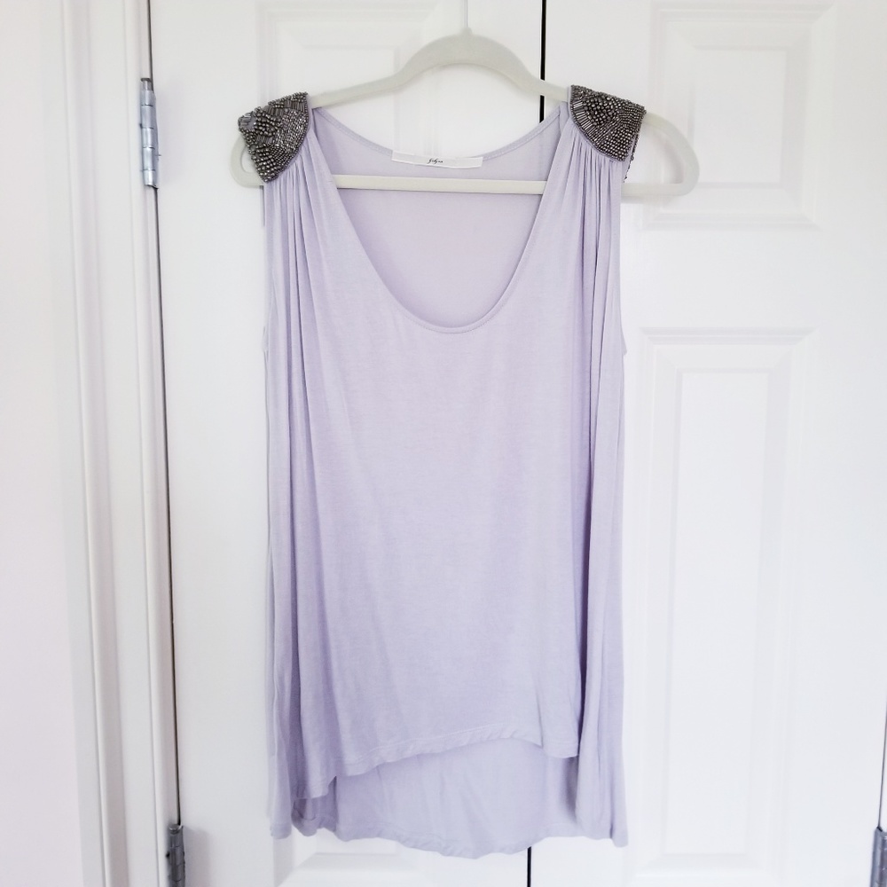 High-Low Embellished Tee